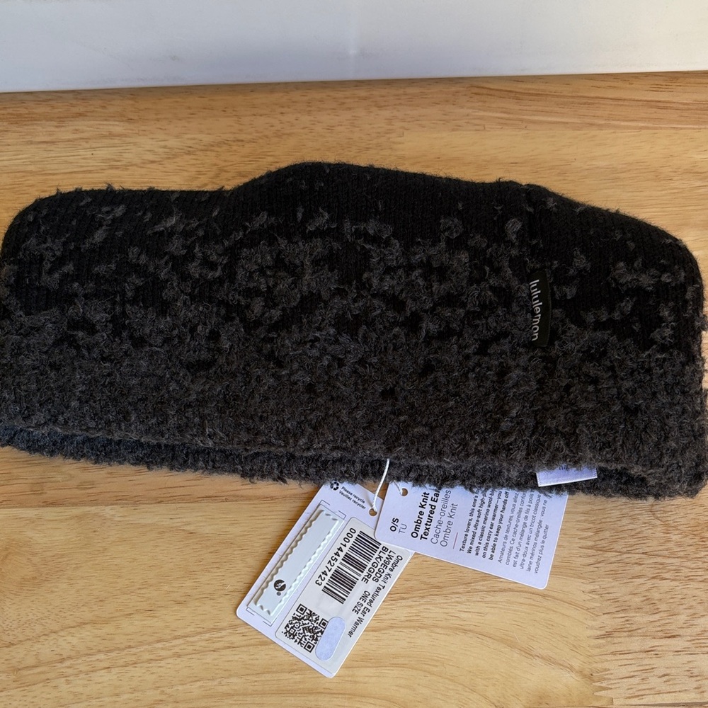 Lululemon Athletica Black Textured Headband